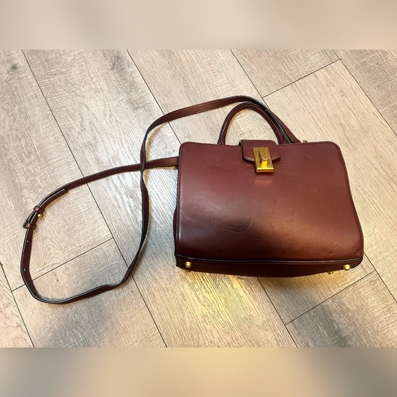 MARC JACOBS Calfskin Small
West End Top Handle Satchel Bag in Dark Red - Picture 6 of 8